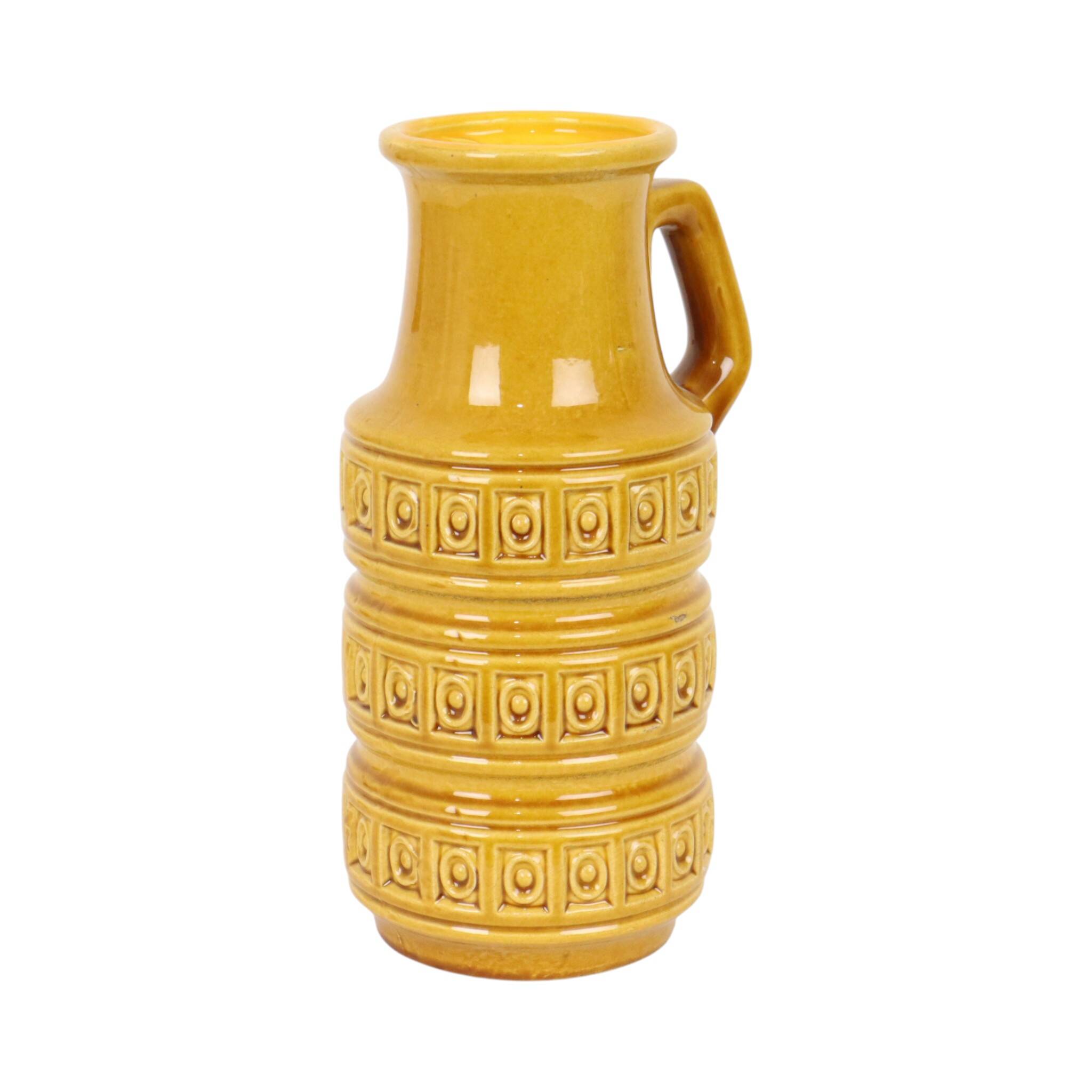 Vintage Scheurich Inka Vase West Germany Ceramic 429-26