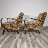 Art deco armchairs by Jindrich Halabala