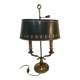Empire two-light bouillotte lamp in brass