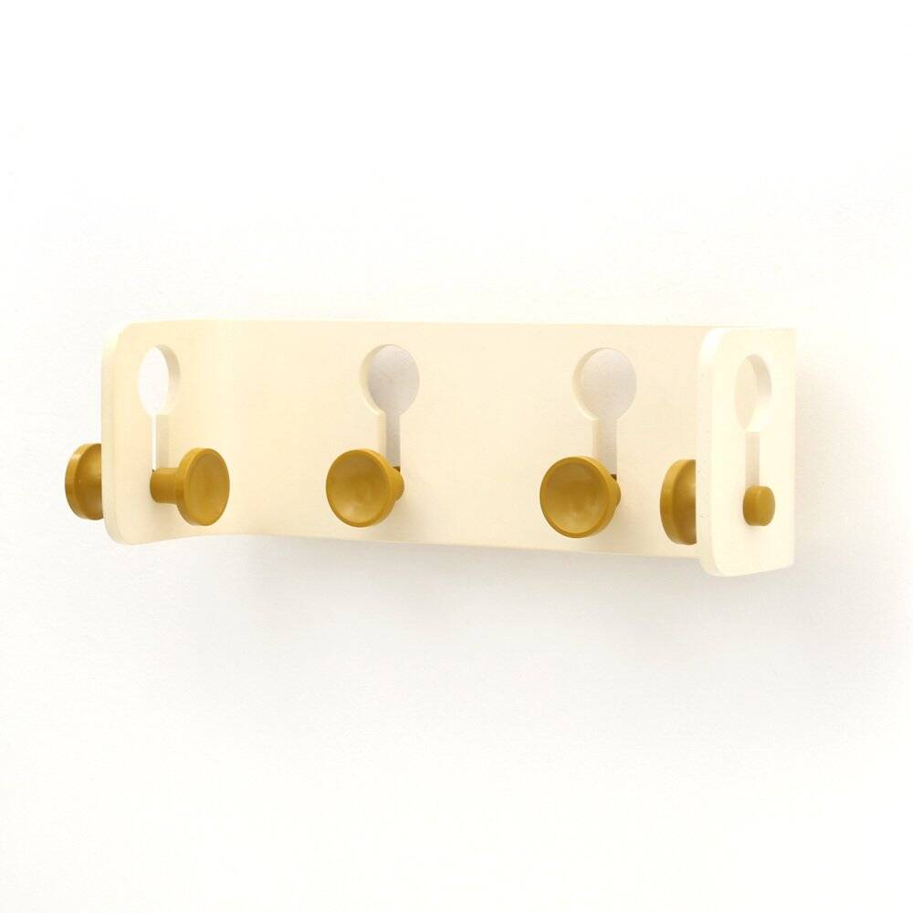 Coat rack with yellow hooks by Fiarm, 1960s