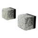 Pair of Vintage Cube Lamps – Textured Glass Wall or Ceiling Lights
