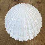Vintage White Porcelain Wall Light, 1970s