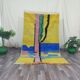 Handmade pure wool rug, size 2/3 m.