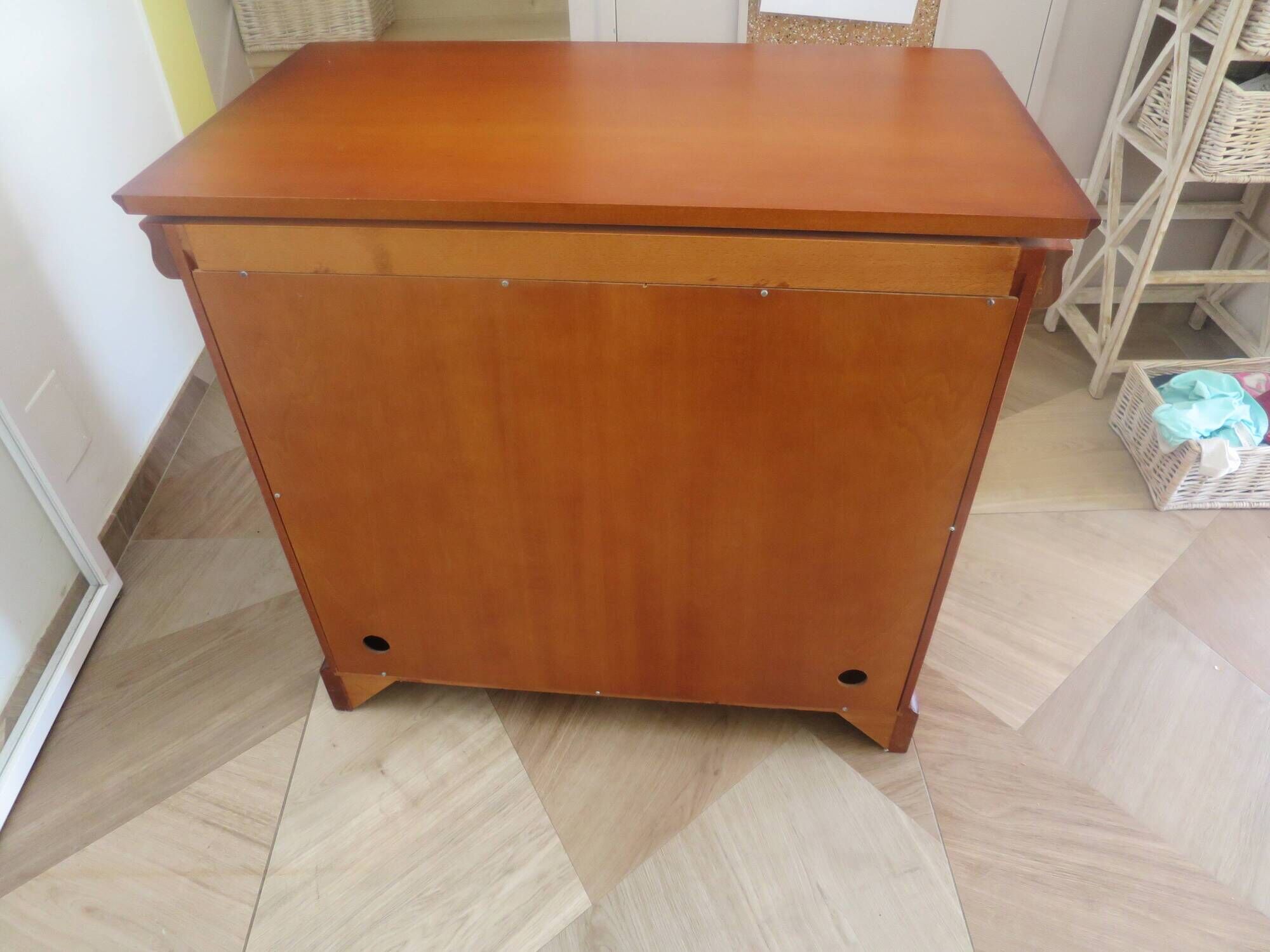Occasional furniture - TV unit - Rotating tray - Louis Philippe - Solid wood