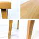 Ensemble de 3 tables gigognes vintage Mid-Century en chêne massif style bru