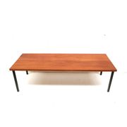 Grande table basse vintage rectangulaire réalisée dans les années 1960