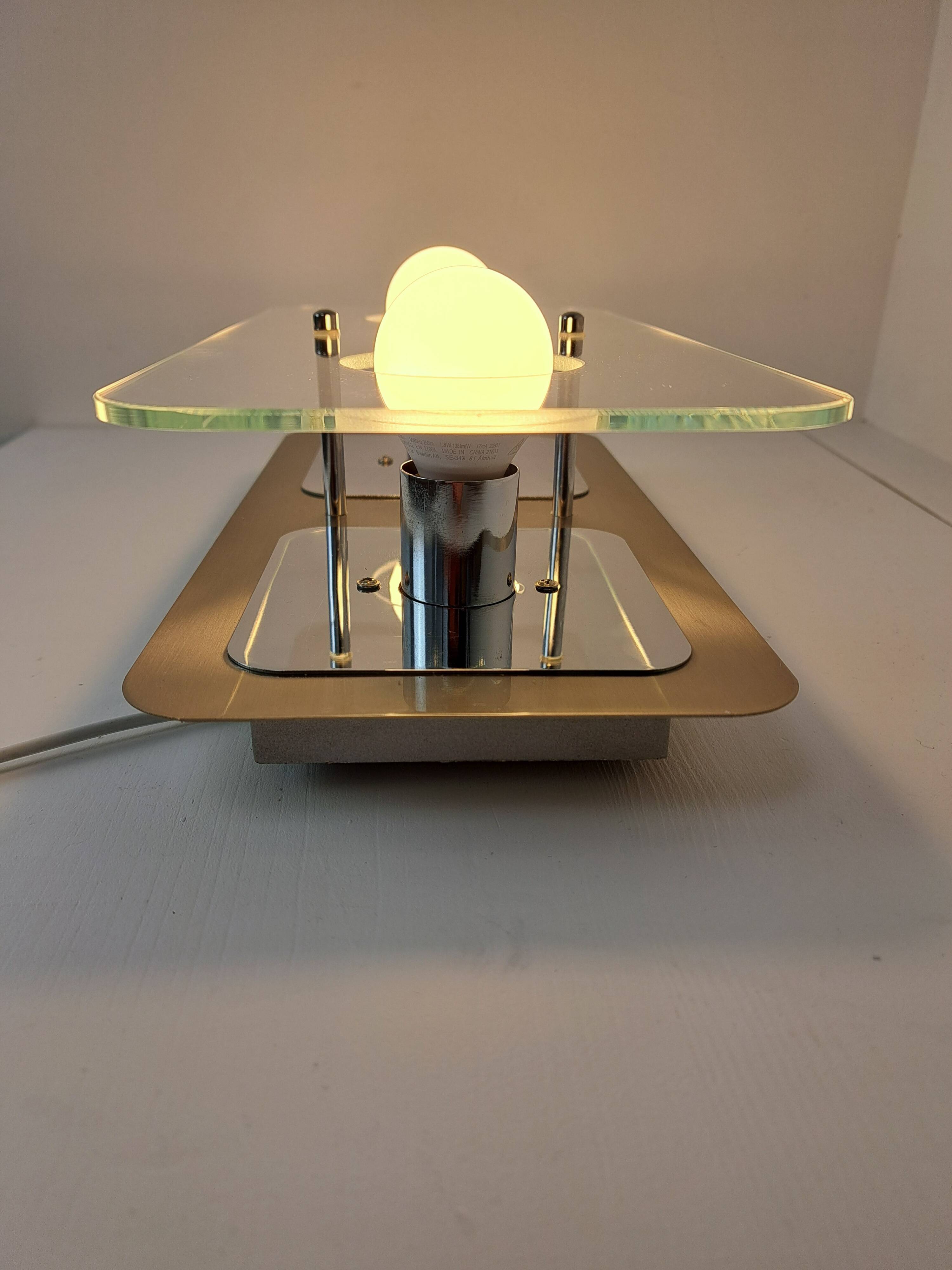 Wofi Leuchten dlg Oxar space age vintage double mirror wall light