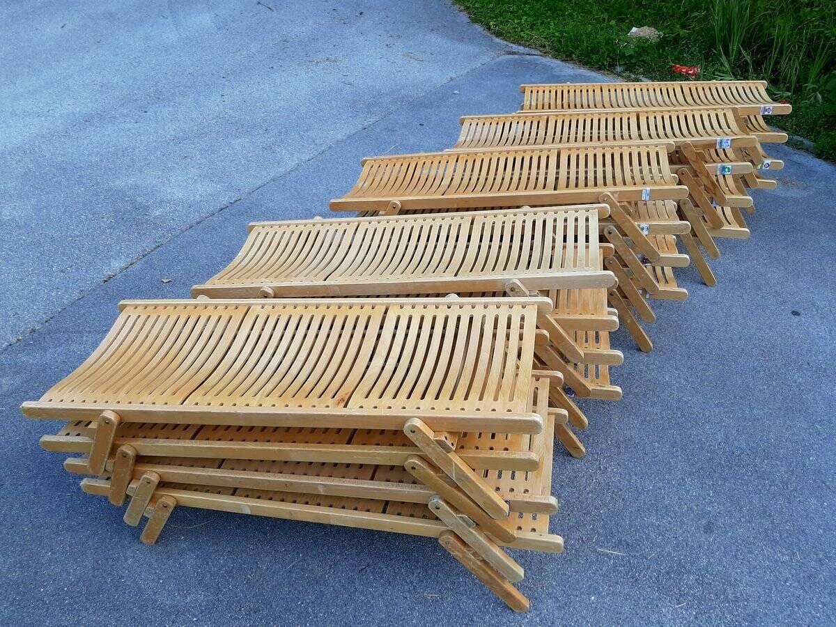 Small Rex daybed in wood by Niko Kralj for Stol Kamnik, 1976