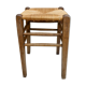 Wooden stool and mulched seat