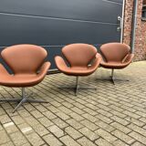 2x Fritz Hansen Swan chair by Arne Jacobsen, NEW condition!!