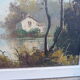 Old landscape painting signed vernon framed