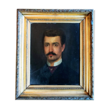 Portrait d'homme second empire XIXème