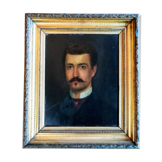 Portrait d'homme second empire XIXème