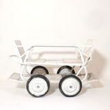 Retro modular double stroller.