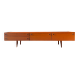 Scandinavian low sideboard in teak, 1960s/70s