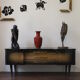Sideboard wood varnished and dusted 50s