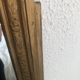 Vintage mirror 1930 golden wood - 51 x 32 cm