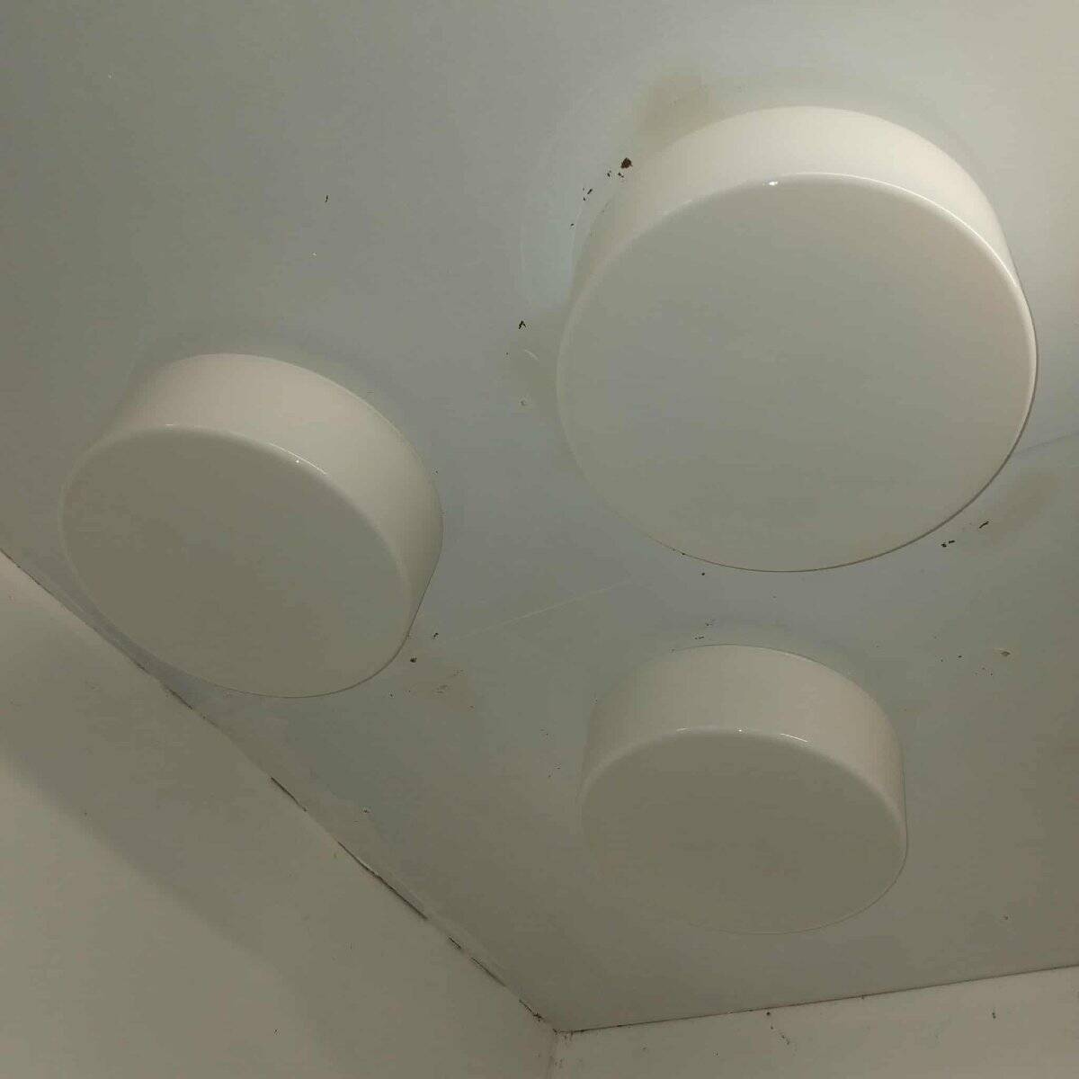 Set of 3 round LITA 70s ceiling lights