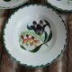 3 antique deep plates from St Amand and Hamage