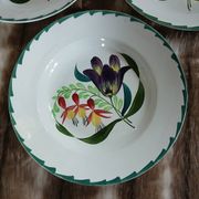3 assiettes creuses anciennes St Amand et Hamage