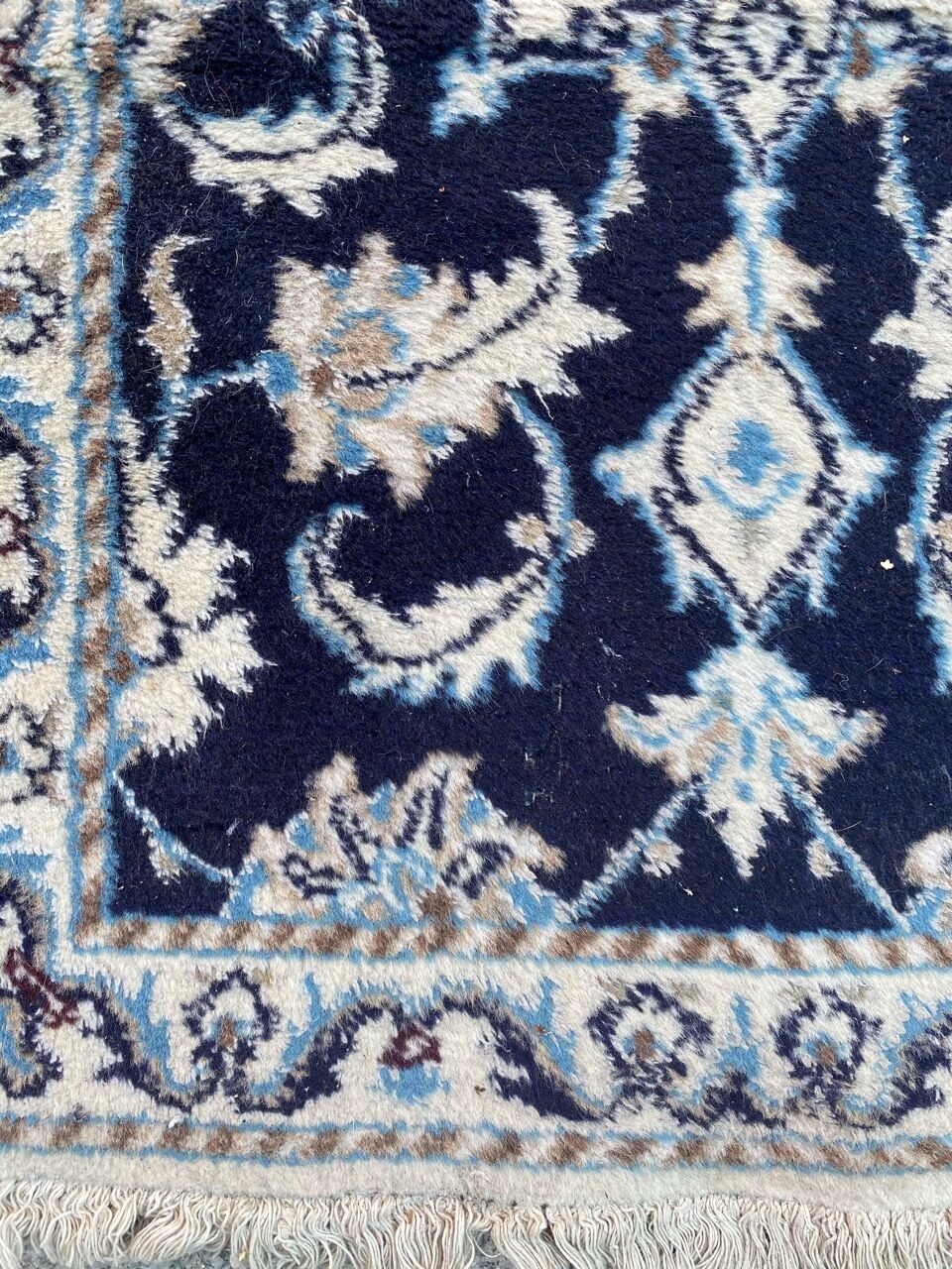 Pair of persian Naiin carpets 59x92 cm