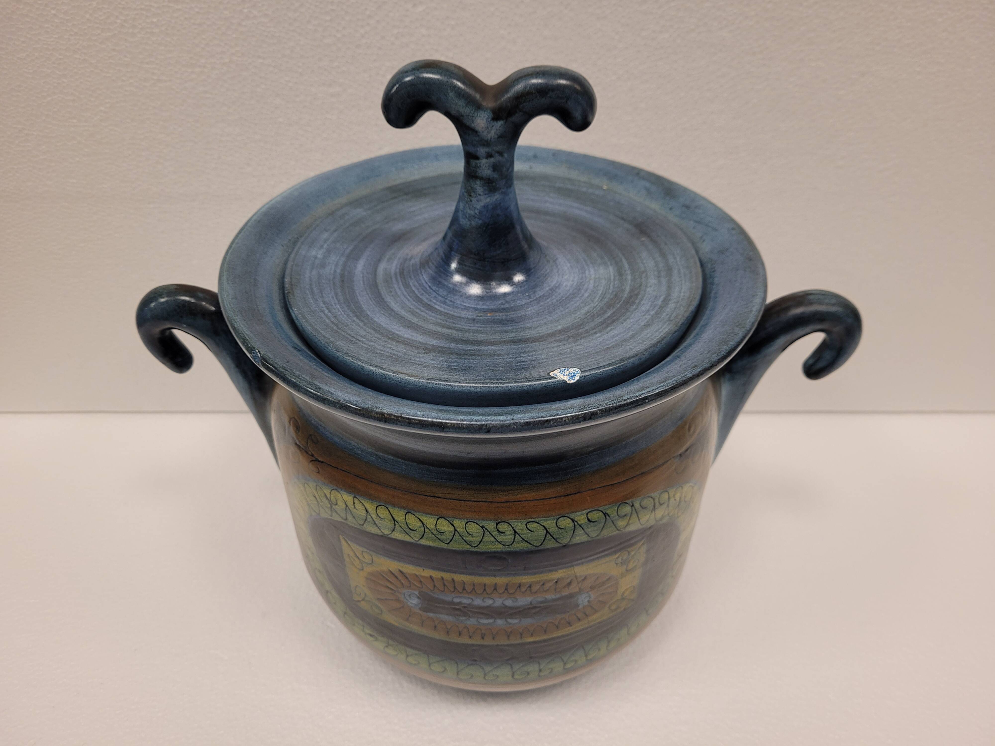 Jarrón / Sopera Firmada “JdL” Jean de Lespinasse, Cerámica de Vallauris, 1961 – France