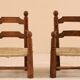 Fauteuils rustiques Charles Dudouyt, 1940’s