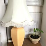 Pied de lampe en céramique craquelée vintage