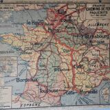 School map vidal lablache mezieres france railway - liners