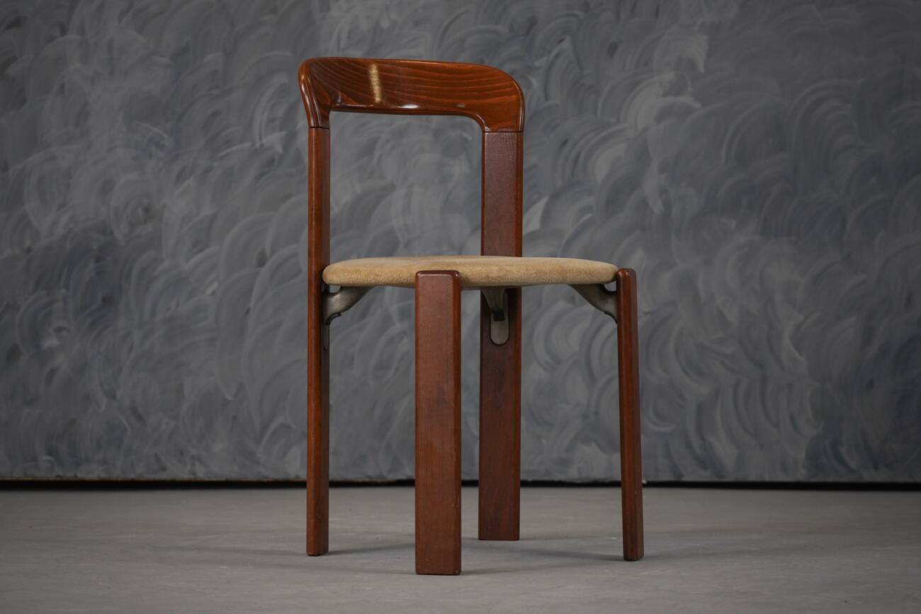 Vintage Hay Rey dining chairs by Bruno Rey for Kush Co, Switzerland 1970s set of 4