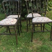 4 Napoleon chairs, orchestra chairs