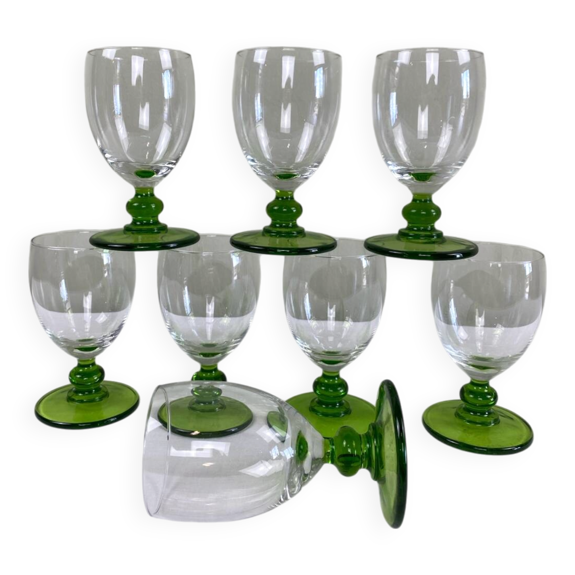8 verres vintage