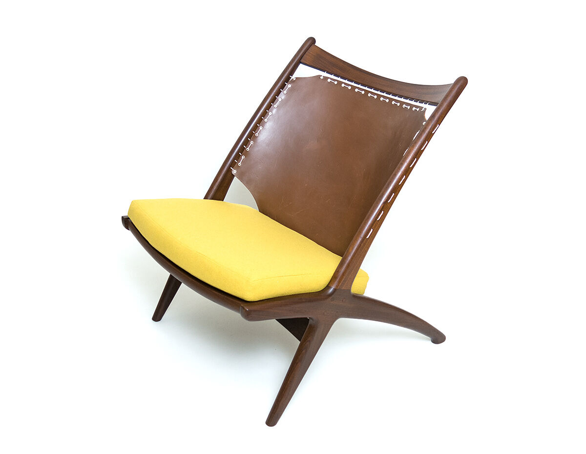 Iconic "Krysset" Chair Design Fredrik Kayser For Gustav Bahus 50s 60s Scandinavian Modern