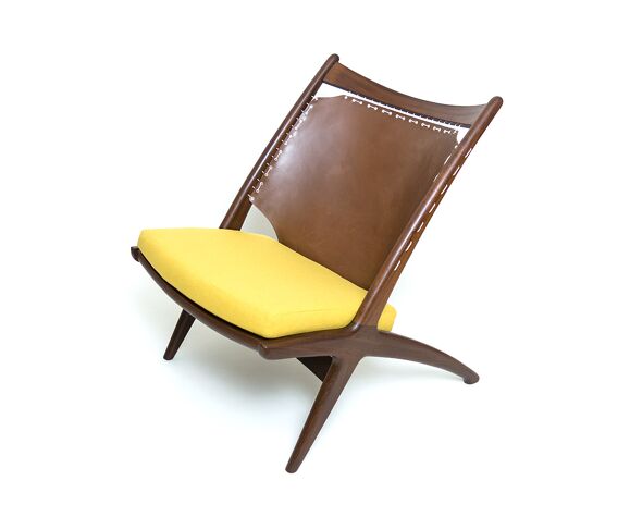 Iconic "Krysset" Chair Design Fredrik Kayser For Gustav Bahus 50s 60s  Scandinavian Modern | Selency