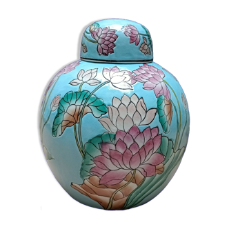 Boîte en faïence chinoise vintage