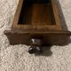 Brutalist wooden bedside table or occasional piece of furniture