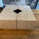 Modular coffee table in travertine, 4 elements.