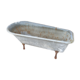 Ancient zinc bathtub