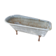 Ancient zinc bathtub