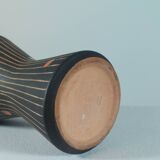 Vintage 1950s studio ceramic vase with sgraffito by Steuler.