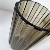 Vintage design smoked glass vase