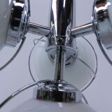 Vintage space age hanging lamp with 4 glass balls