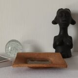 Empty pocket handmade sandstone chamotté resin