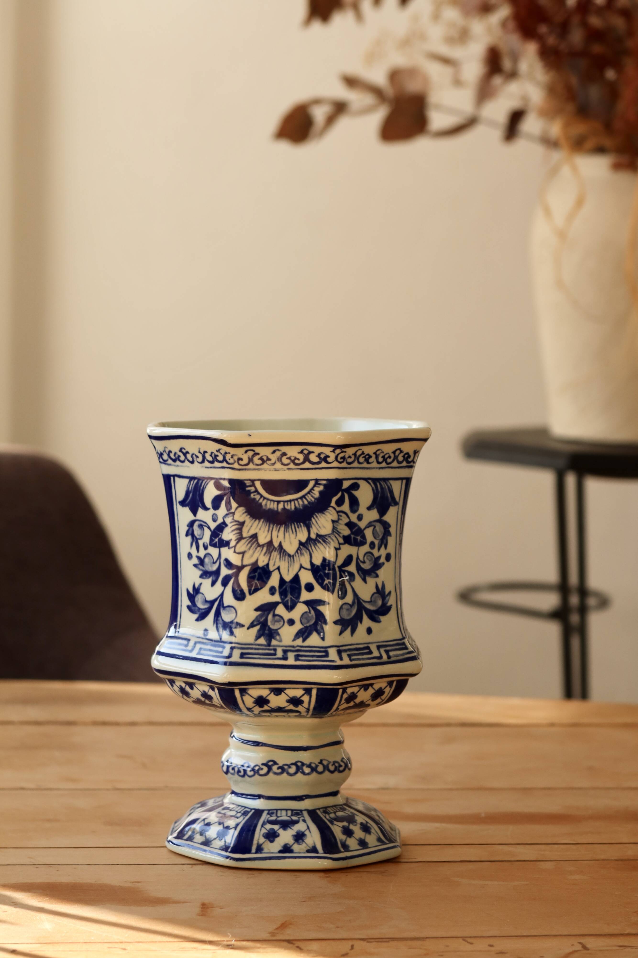 Small antique Boch vase Amsterdam model