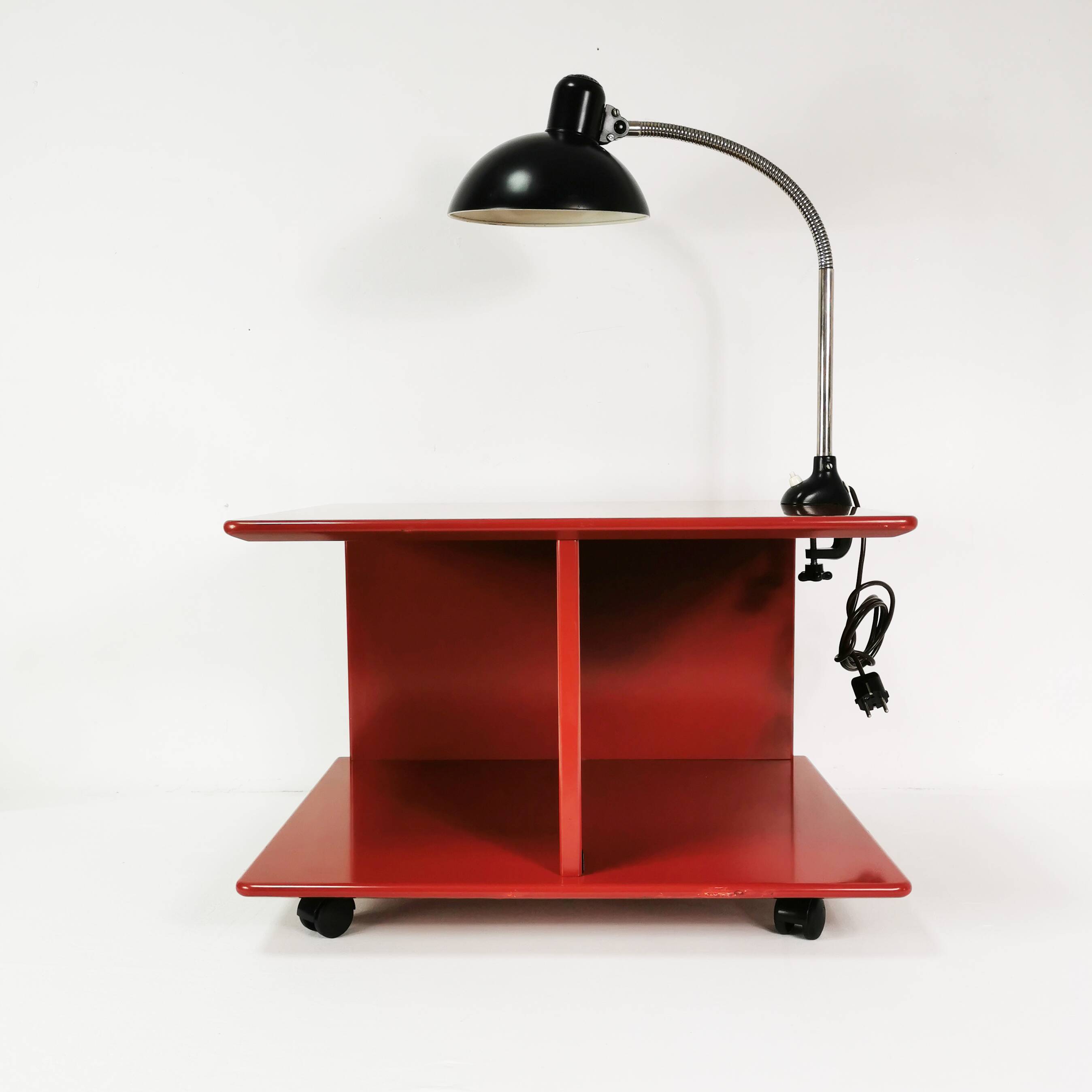 Modernist wall table-cabinet, mutaro, interlubke, germany, 1970s.