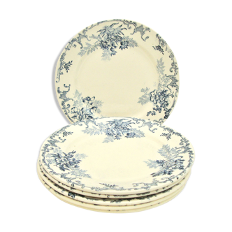 Set of 6 plates of the Art Faïencerie de Choisy-le-Roi