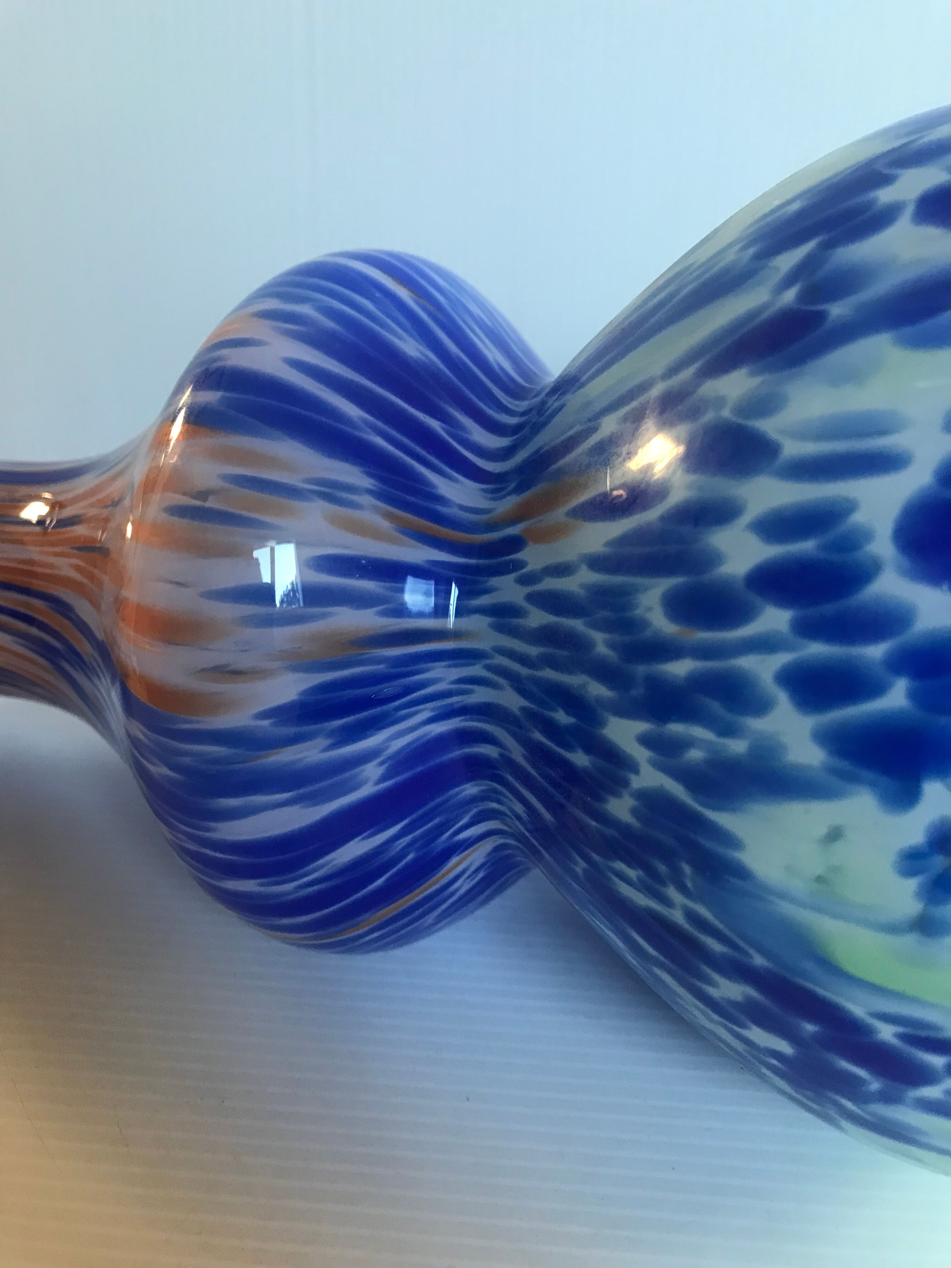 Multicolored vase Murano 46cm