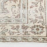 6x9 classic brown & beige vintage rug, 153x272cm