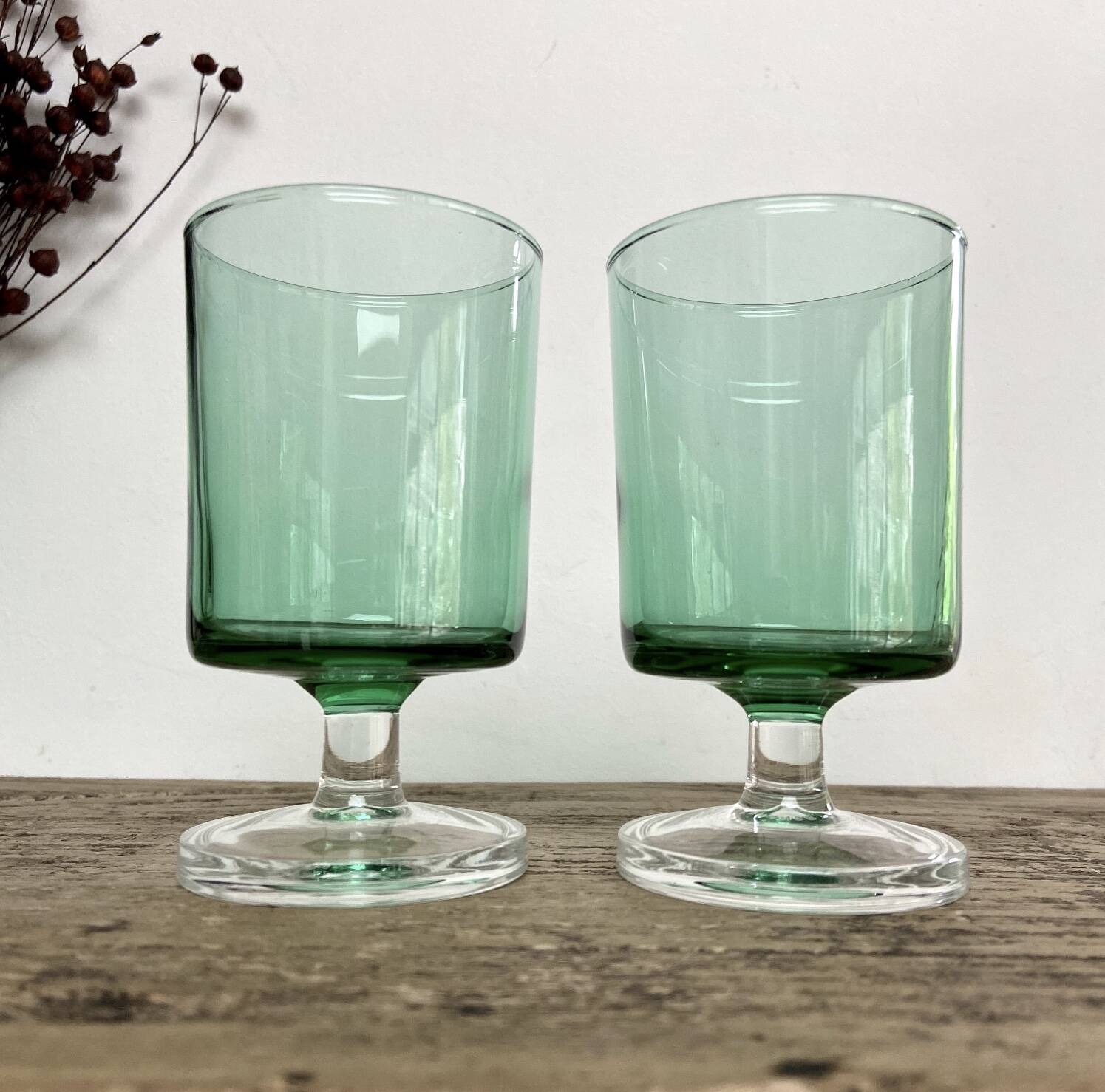 6 verres LUMINARC France vintage