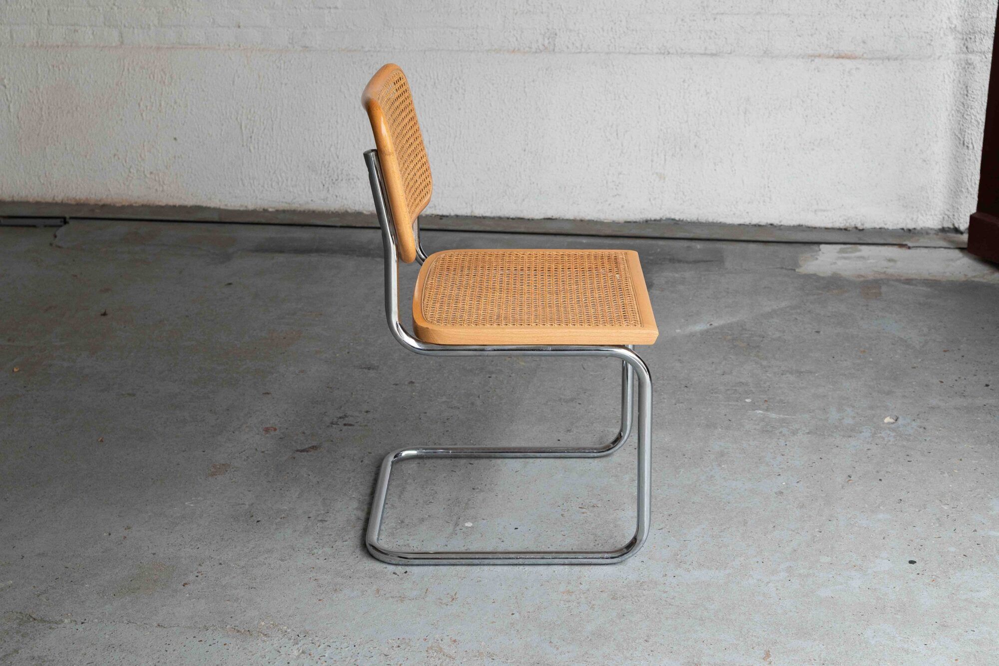 Set of 7 'Cesca' dining chairs by Marcel Breuer.